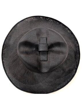 Vintage Leslie James/Bullocks Pasadena Straw Hat, Black